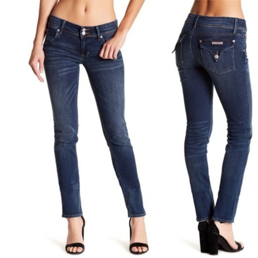 Hudson Collin Skinny Flap Premium Denim Ankle Jeans Size 27x31